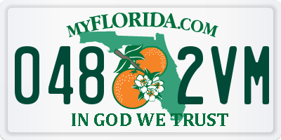FL license plate 0482VM