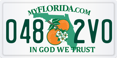 FL license plate 0482VO