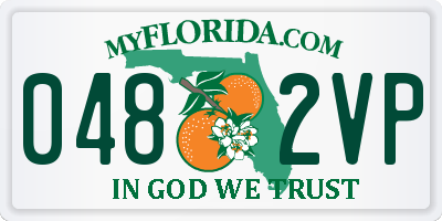 FL license plate 0482VP