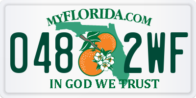 FL license plate 0482WF