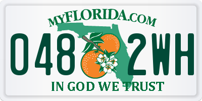 FL license plate 0482WH