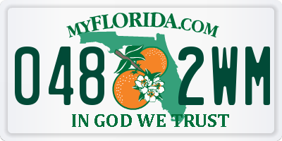 FL license plate 0482WM