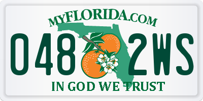 FL license plate 0482WS