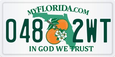 FL license plate 0482WT