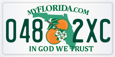 FL license plate 0482XC