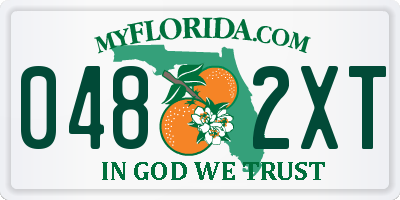 FL license plate 0482XT