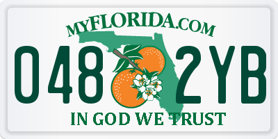 FL license plate 0482YB