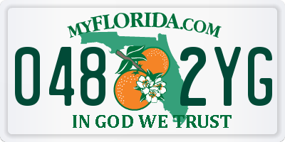 FL license plate 0482YG