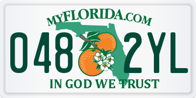 FL license plate 0482YL