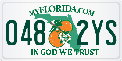 FL license plate 0482YS