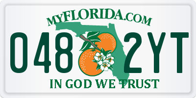 FL license plate 0482YT