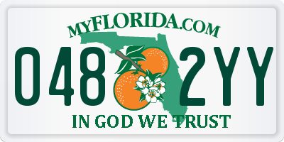 FL license plate 0482YY