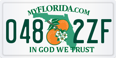 FL license plate 0482ZF