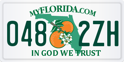 FL license plate 0482ZH