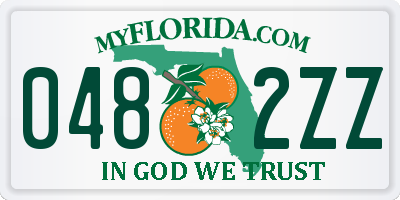 FL license plate 0482ZZ