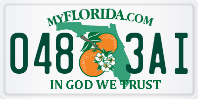 FL license plate 0483AI