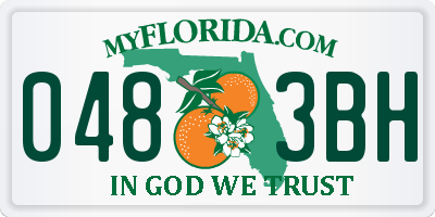 FL license plate 0483BH