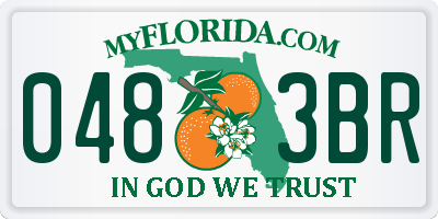 FL license plate 0483BR