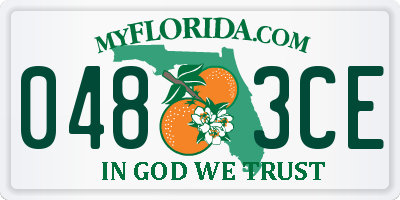 FL license plate 0483CE