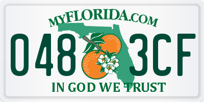 FL license plate 0483CF