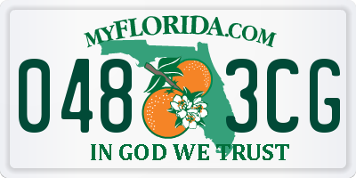 FL license plate 0483CG