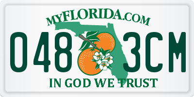 FL license plate 0483CM