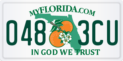 FL license plate 0483CU