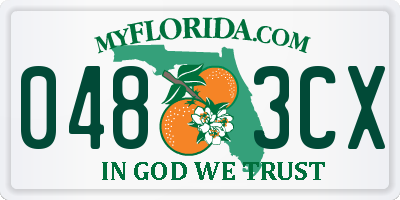 FL license plate 0483CX
