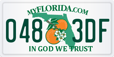 FL license plate 0483DF
