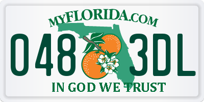 FL license plate 0483DL
