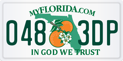 FL license plate 0483DP