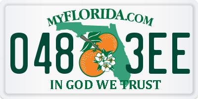FL license plate 0483EE