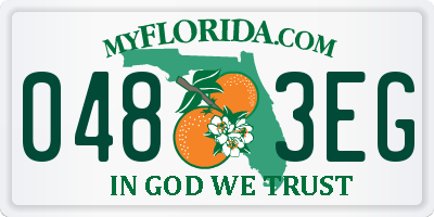 FL license plate 0483EG