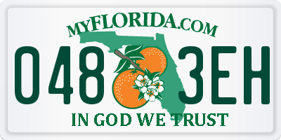 FL license plate 0483EH