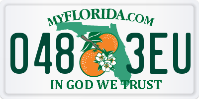 FL license plate 0483EU
