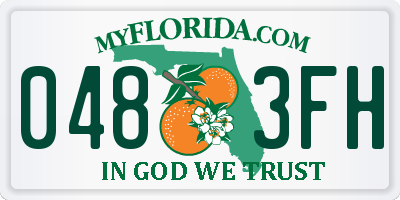 FL license plate 0483FH