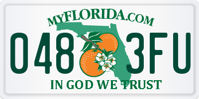 FL license plate 0483FU