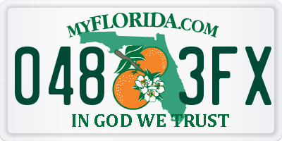 FL license plate 0483FX
