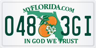 FL license plate 0483GI