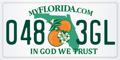FL license plate 0483GL