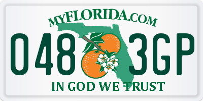 FL license plate 0483GP