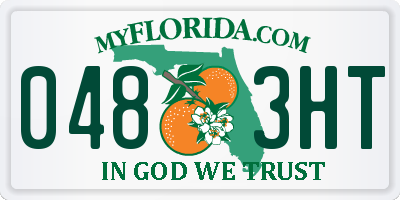 FL license plate 0483HT