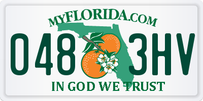 FL license plate 0483HV