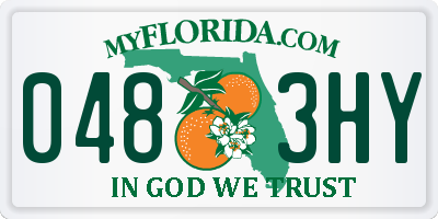 FL license plate 0483HY