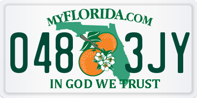 FL license plate 0483JY