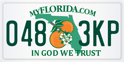 FL license plate 0483KP