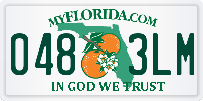 FL license plate 0483LM