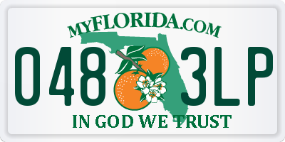FL license plate 0483LP