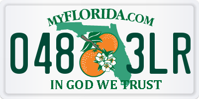 FL license plate 0483LR