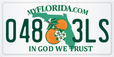 FL license plate 0483LS